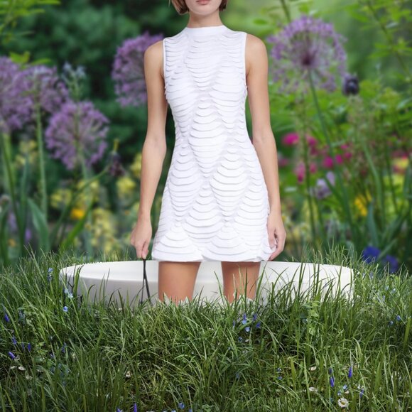 LATEST MODEL Alaïa Sleeveless mini dress Size 42FR, M/L US NEW - Picture 7 of 13